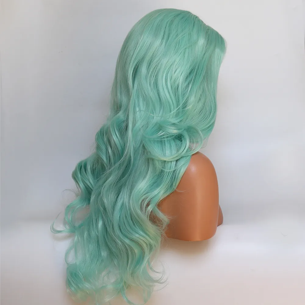 Mint green Swisslace Lacefront wig Its A Wig Swiss Lace Front Wig - SUN DANCE 2 – Hair Stop and  main image 2