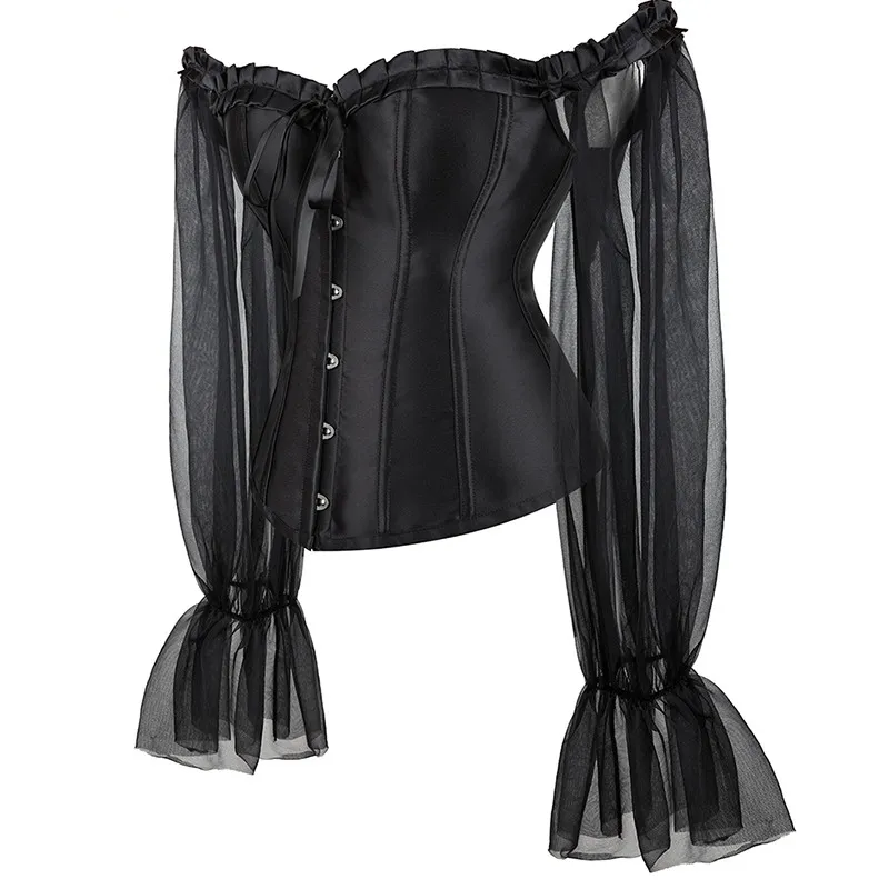 トップス theredthread S burlesque corset black THEREDTHREAD】S burlesque corset