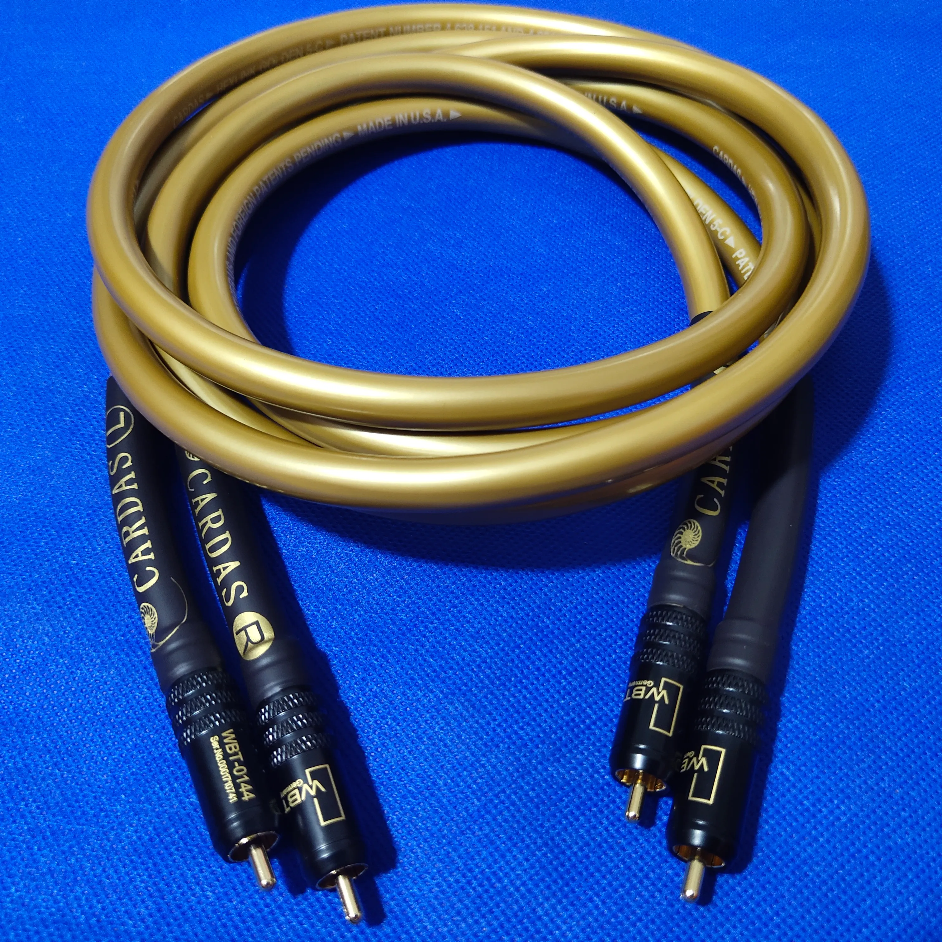 HEXLINK GOLDEN 5C ataudio cable with WBT RCA Plug for CD/DVD HEXLINK GOLDEN 5C ataudio cable with WBT RCA Plug for CD/DVD