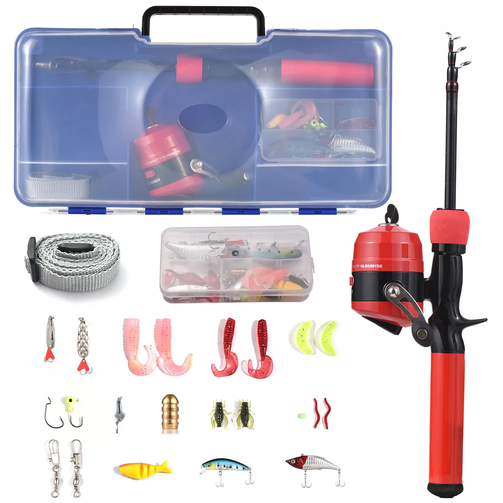 Portable Telescopic Baitcasting Fishing Rod Set with Reel and Case for Kids  from Dhgate Casting Rods - price 29.63
