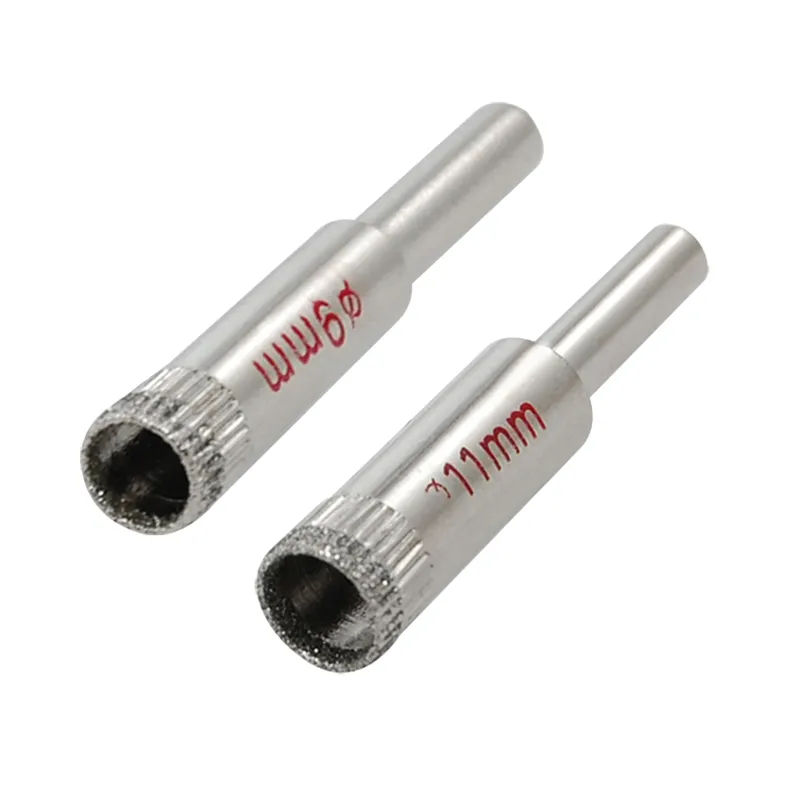 10-Piece Diamond Drill Bit Hole Saw Set – 3mm To 18mm For Glass, Ceramic, Marble & Tile