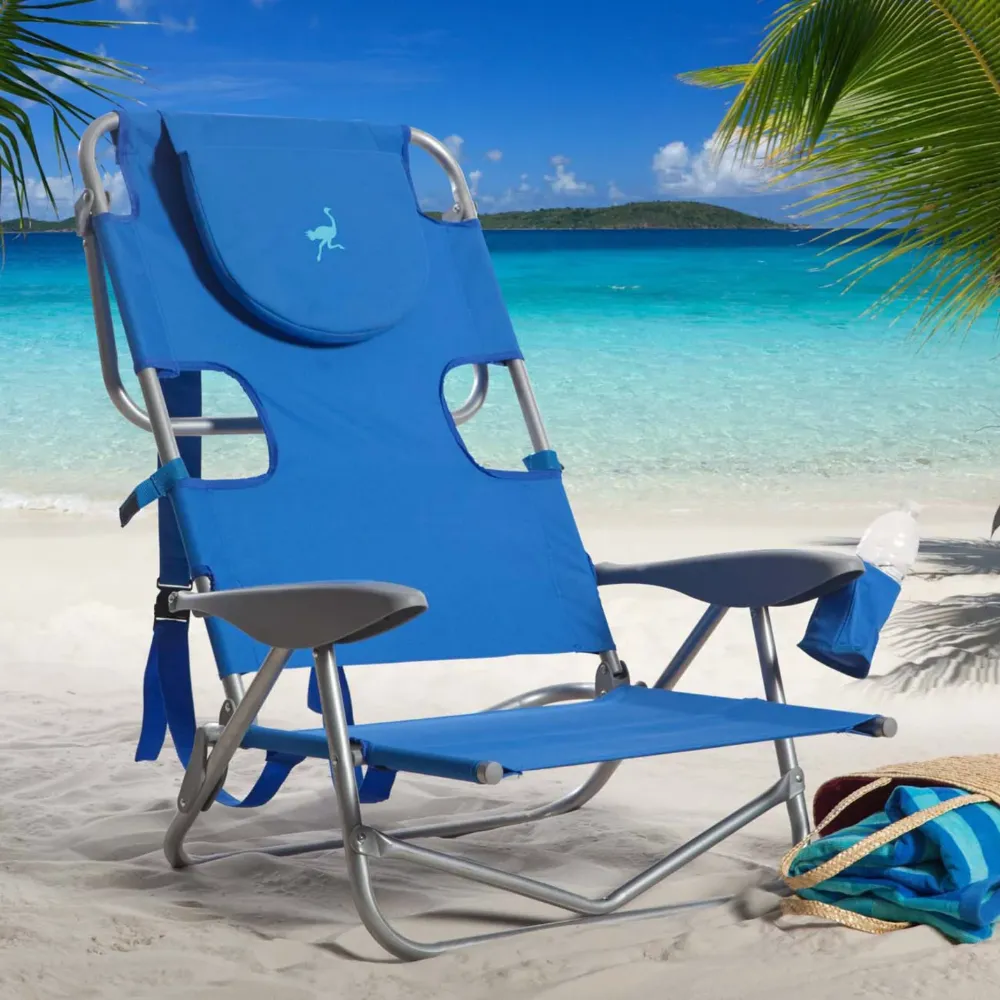 Blue Ostrich Backpack Steel Beach Chair Portable And Foldable Fishing Chair For Outdoor Folding Rocking Chair From Homepro7 1 462.9 DHgate.Com