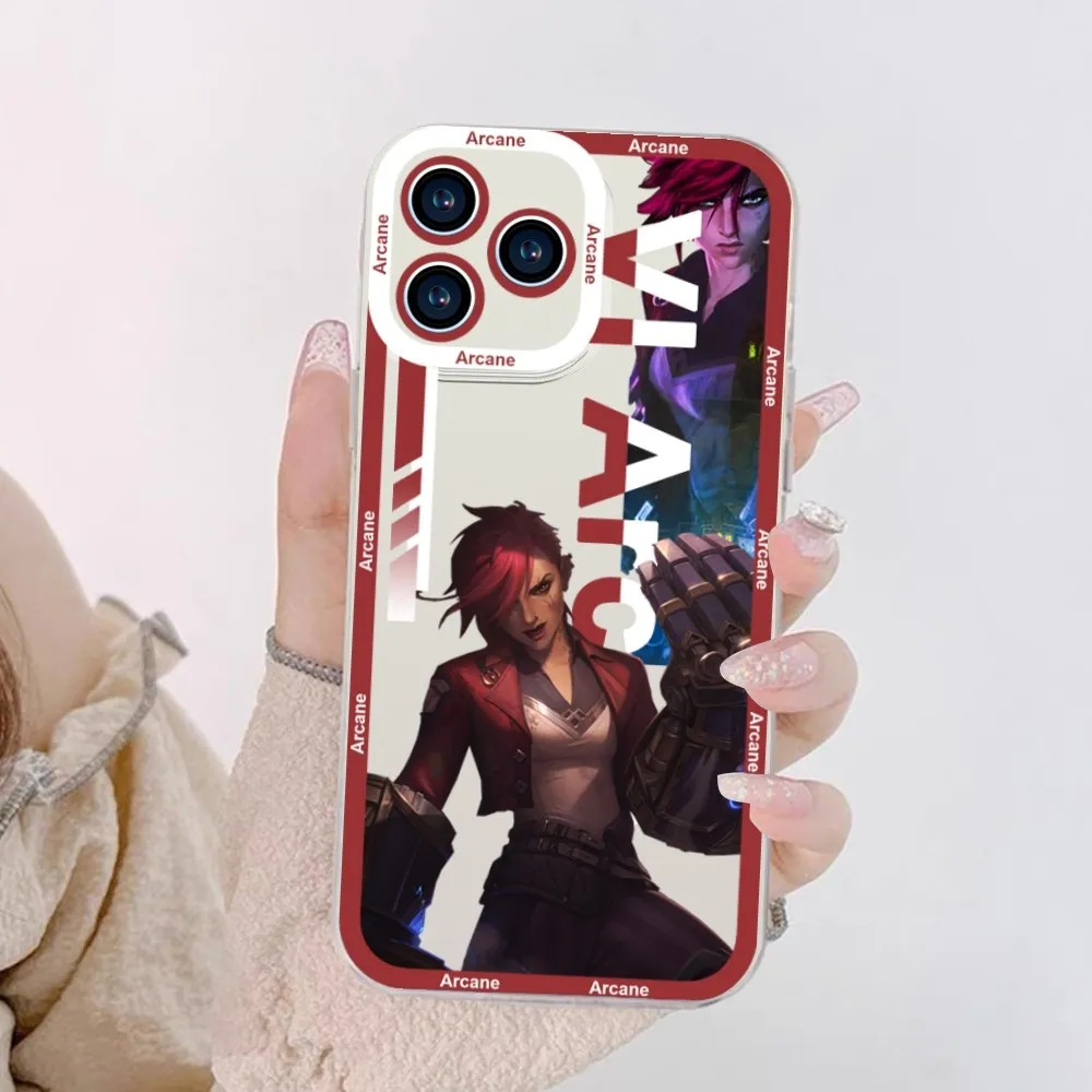 Arcane Jinx Anime Transparent Full Coverage Phone Case for iPhone 11 12 Mini 12 Pro 13 13 Pro Max 14 Plus 14 Pro Max Arcane Jinx Anime Transparent Full Coverage Phone Case for iPhone 11 12 Mini 12 Pro 13 13 Pro Max 14 Plus 14 Pro Max