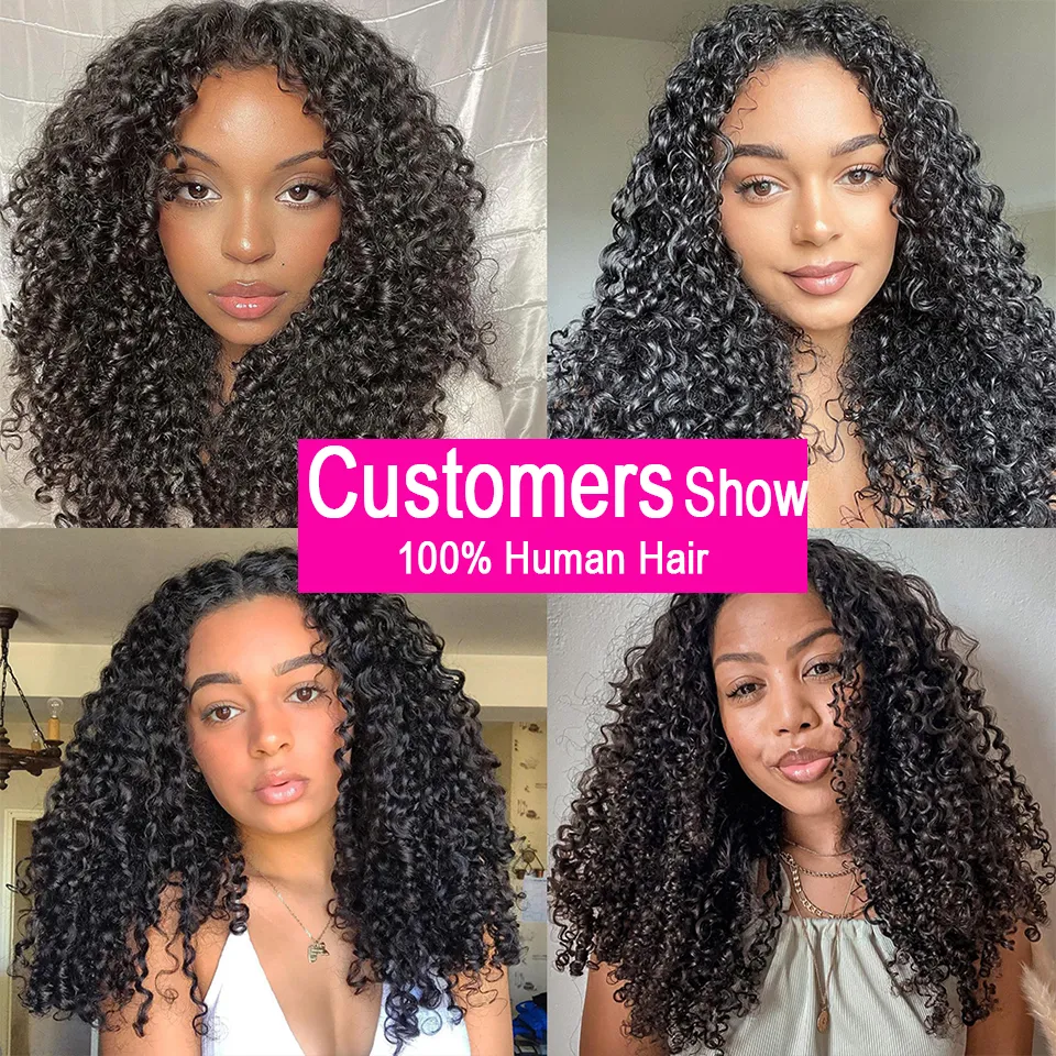 Short Thick Pixie Cut Curly Human Hair Bundles Remy 100% Natural Water  Curly Deep Human Hair Extensions De $298,41 | DHgate, image size:960x960