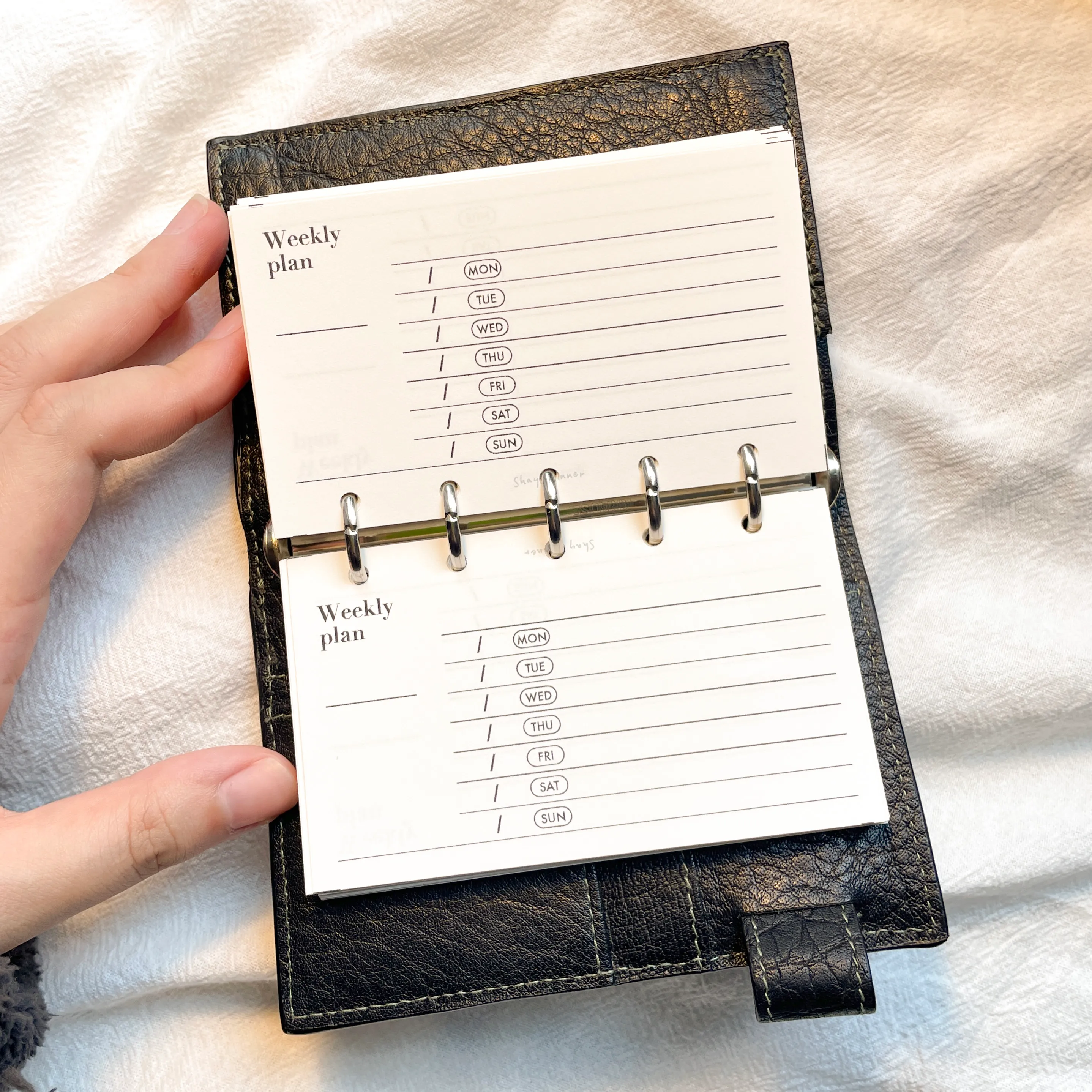 おまとめプレート5セット M5 Refillable Planner Paper 5 Hole Loose Leaf Journal