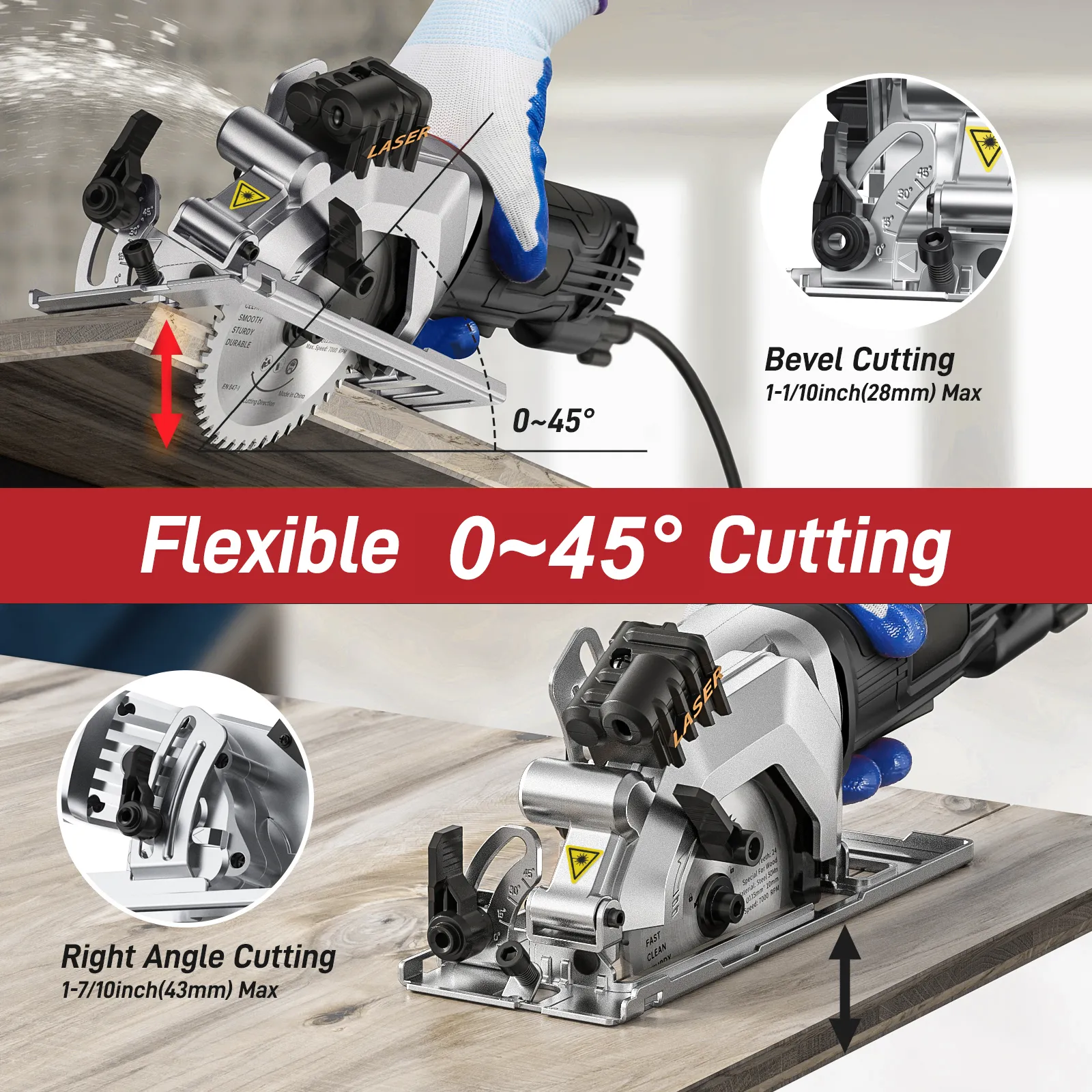 Small circular saw for wood cutting sale