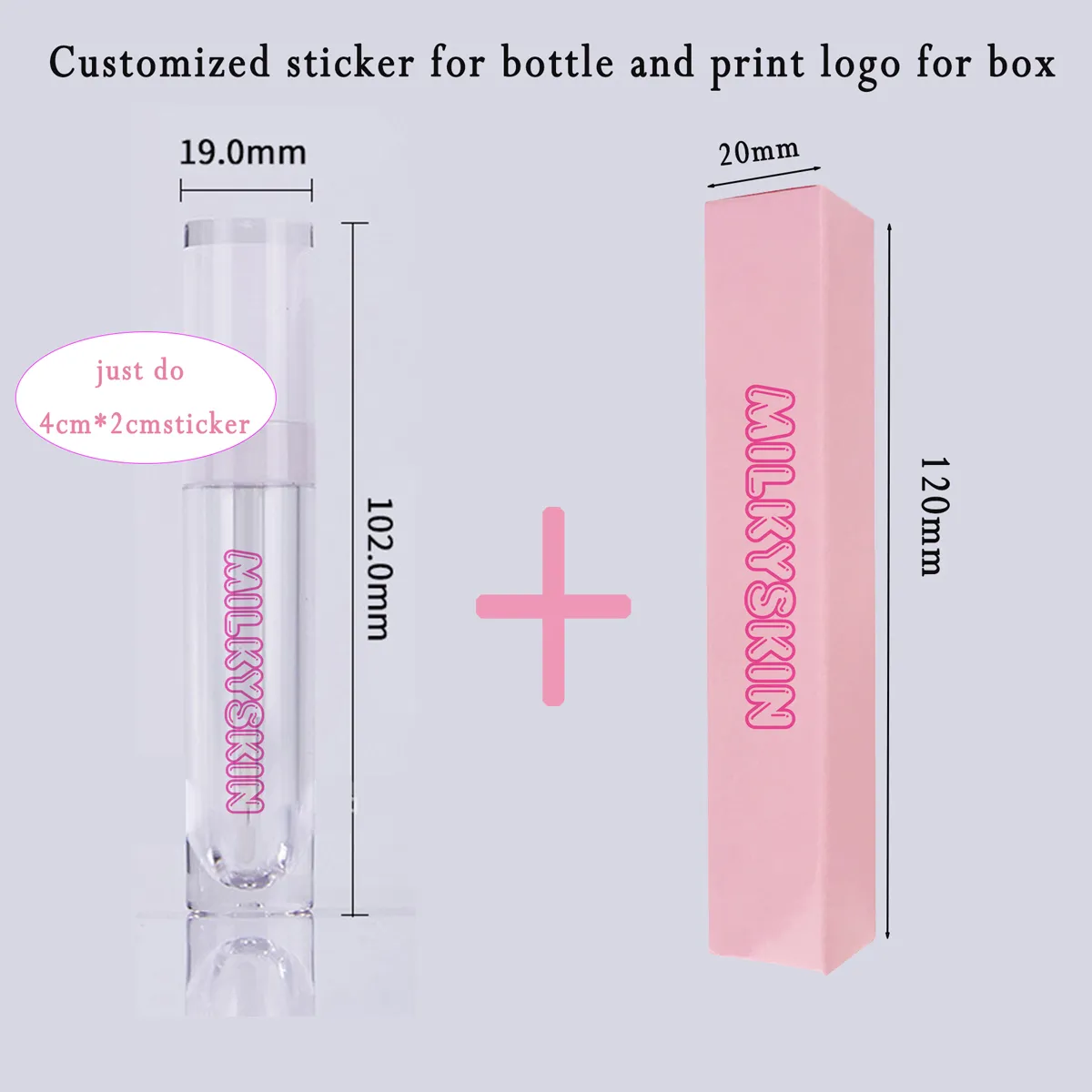 Wholesale Custom Logo Lip Gloss And Lipstick Custom Lip Gloss Packaging ...
