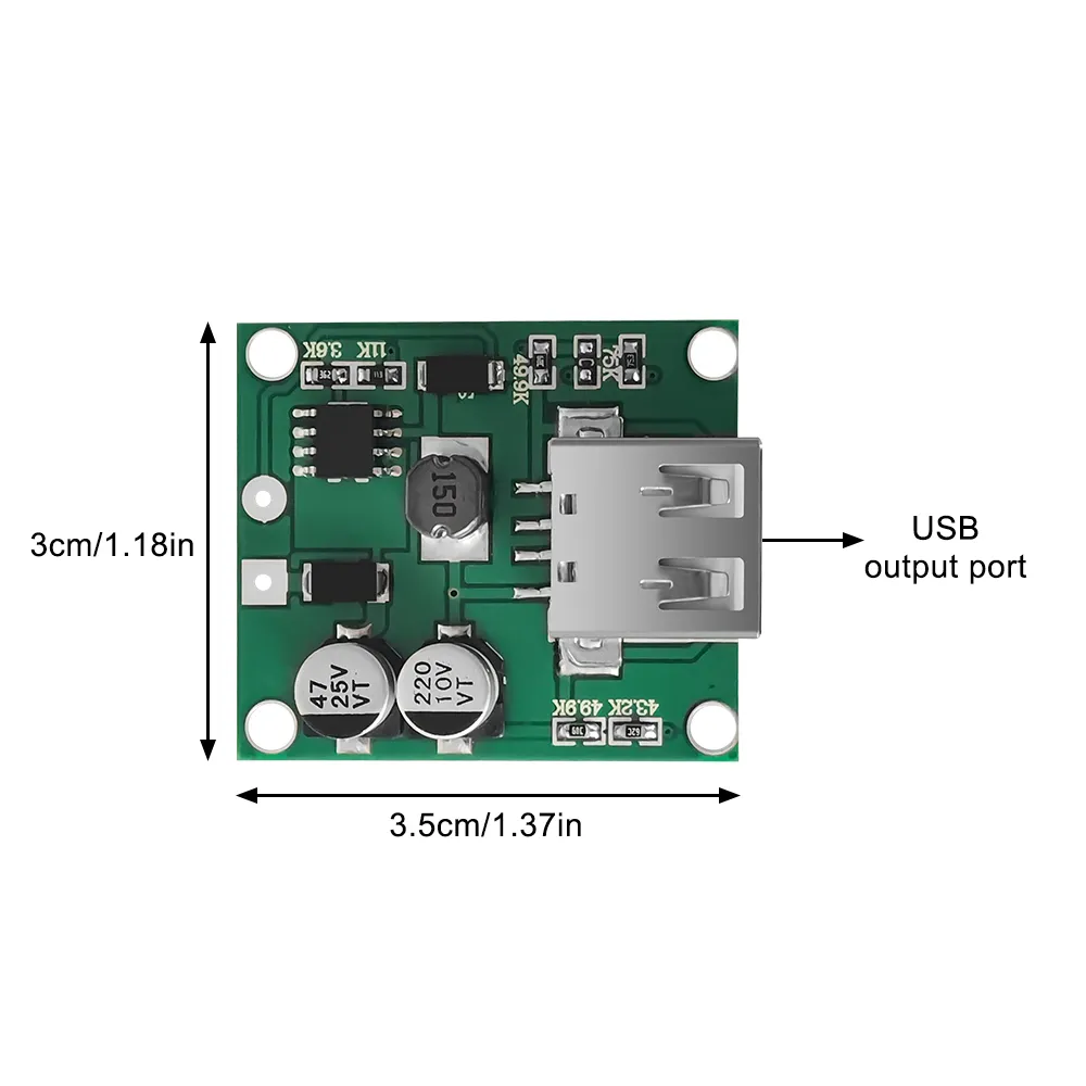 thumbnail image 2 of 5V 2A Solar Power Bank USB Charge Voltage Controller Regulator Module - Black Shell 2 of 6