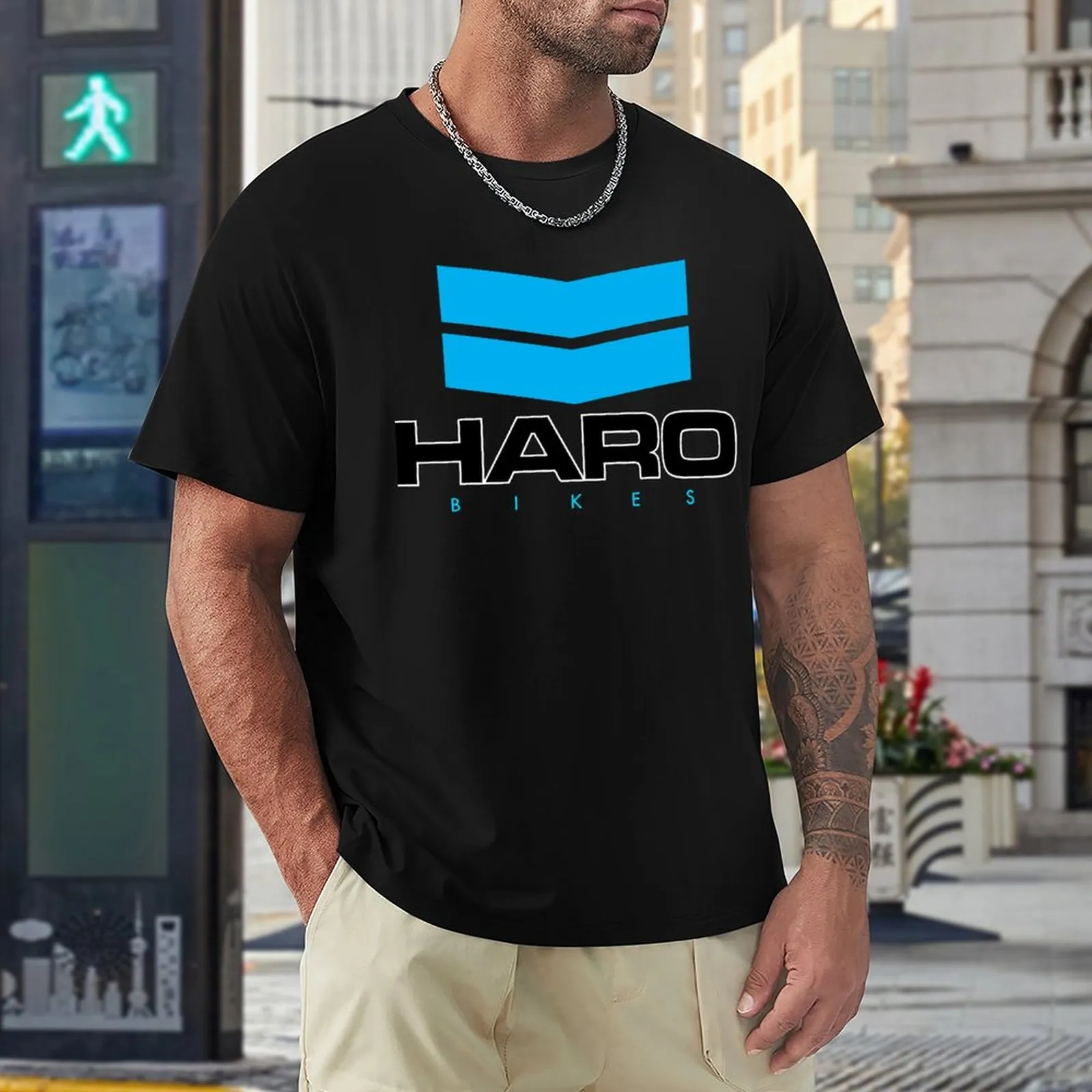 T-shirt Gildan HARO BMX Freestyler Old School – Logo, Coton, Taille S à 5XL