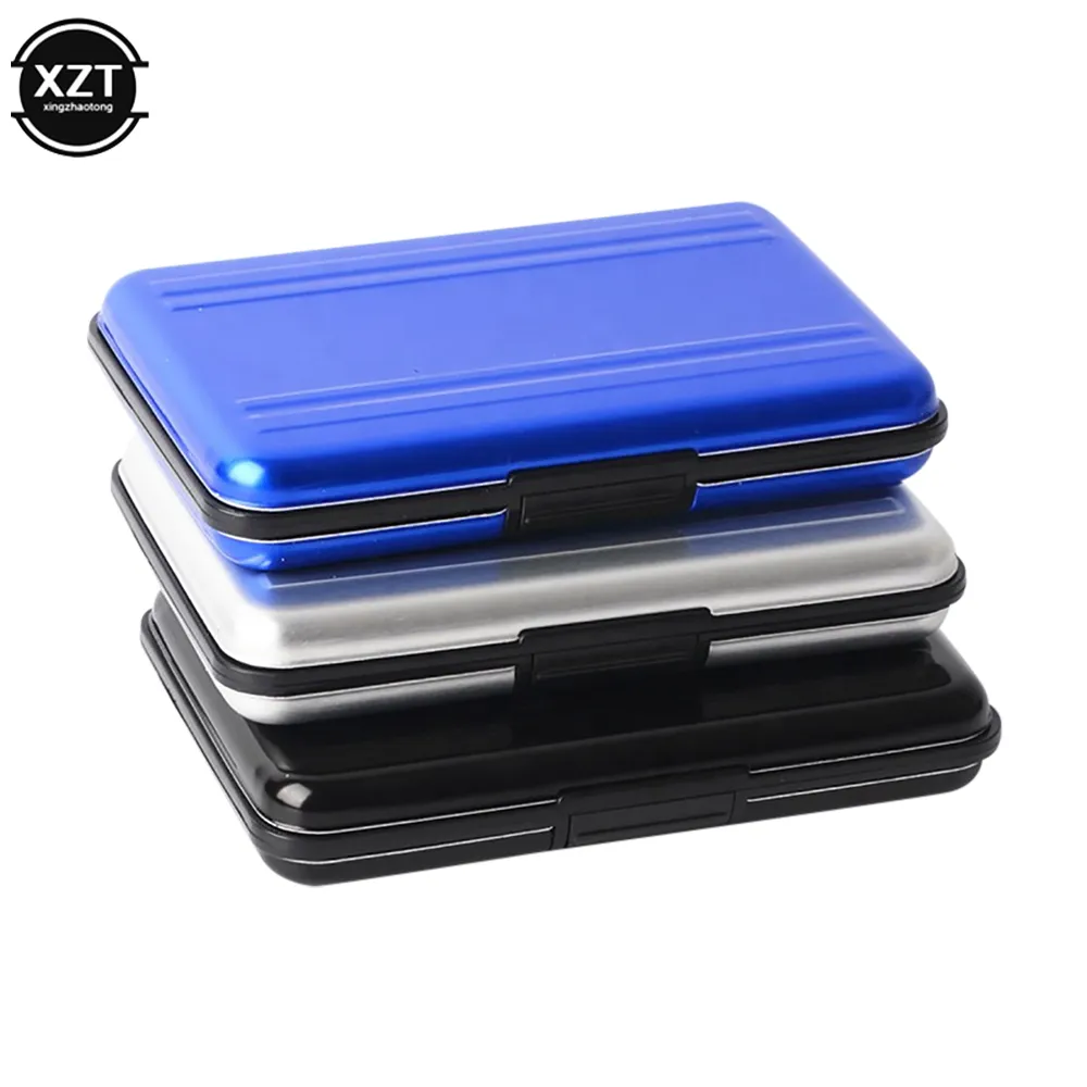 Silver Aluminum SD & Micro SD Memory Card Holder - Slim Case For 15 Cards (King Of Flash) - View #6