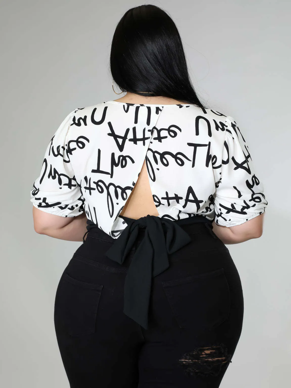 Plus Size Womens Casual Short Sleeve T Shirt Summer O Neck Letter