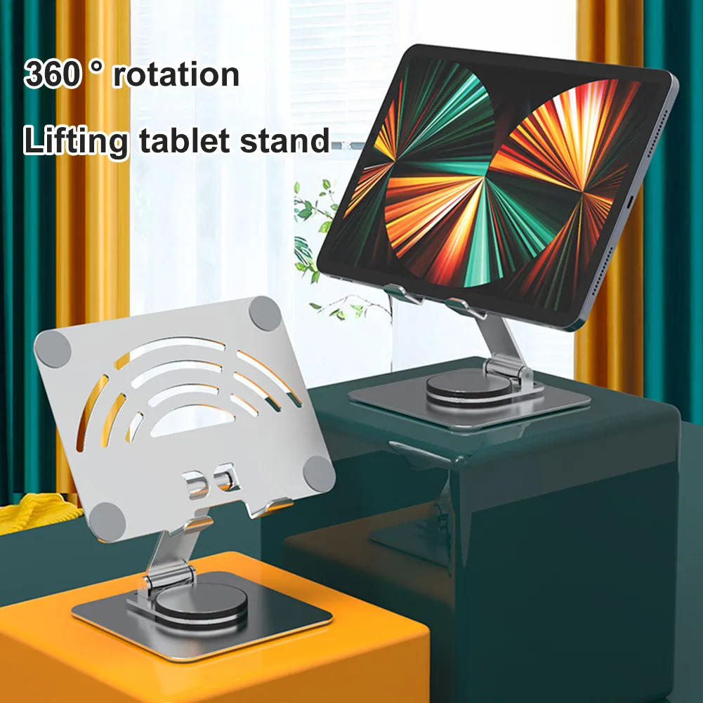 Foldable Aluminum Alloy tablet and stand with 360°...