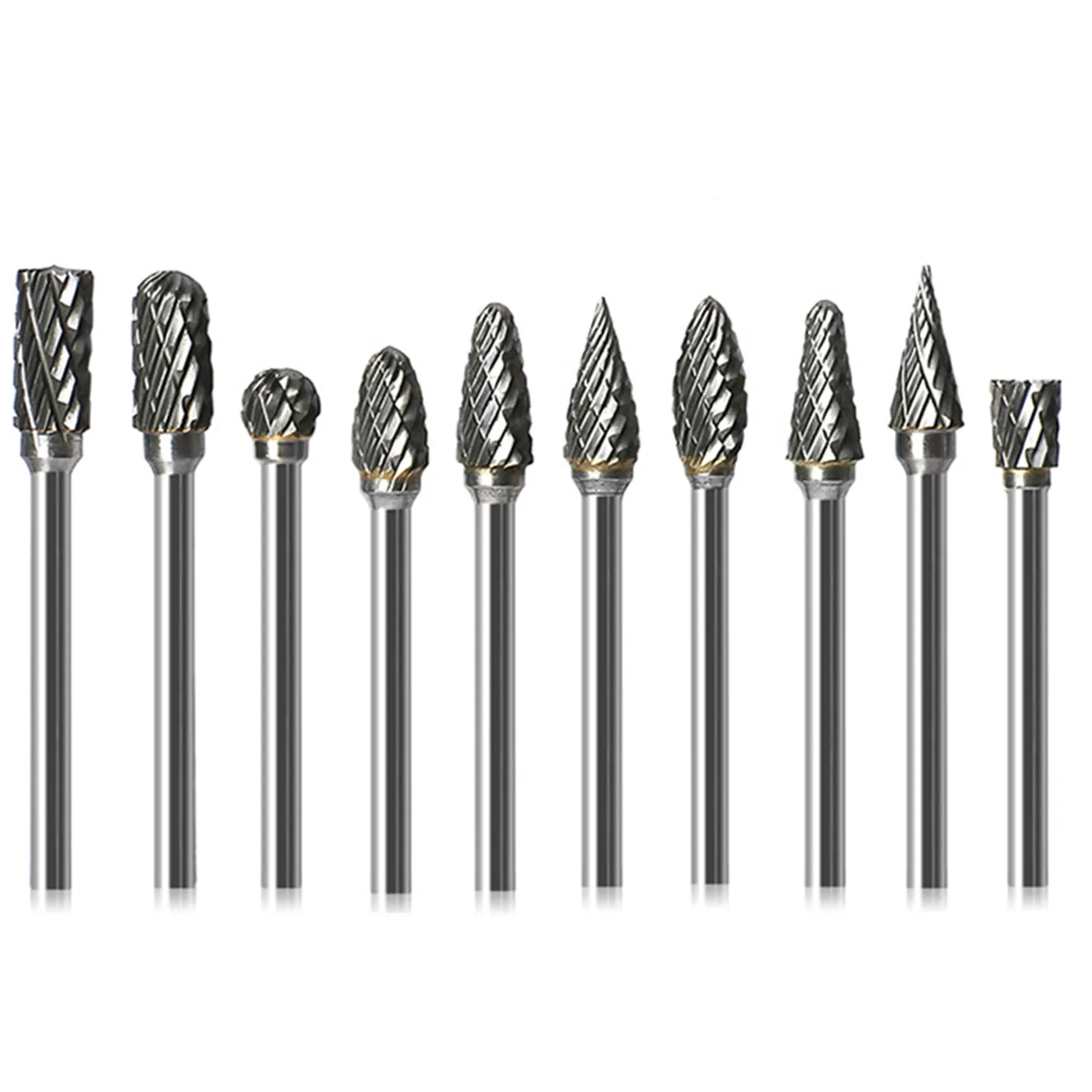 Carbide Rotary File Bits Set - Tungsten Steel Drill Burr Cutter for ...