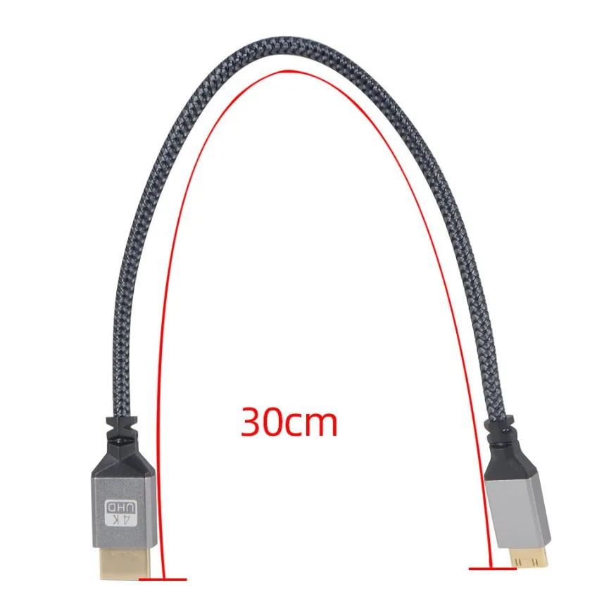4K Video Camcorder HDMI Adapter Cable: Mini HDMI To HDMI