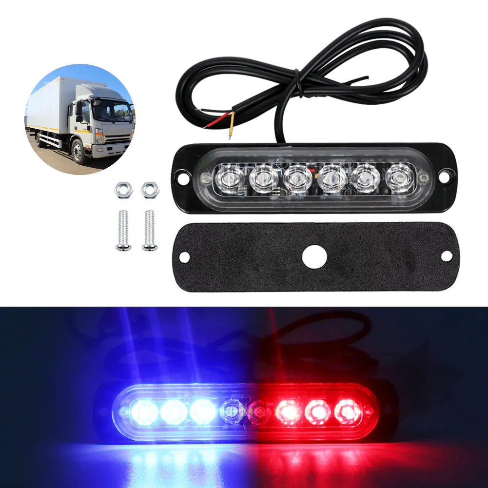 Red Sticker On Emergency Light LED Car Sign Red And White Emergency Light Bar Truck... From Ddmyearth ...
