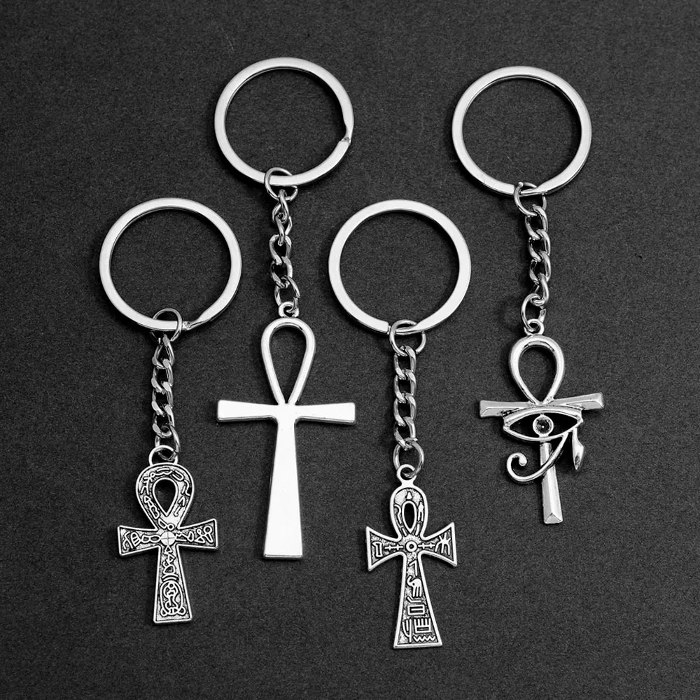 エジプトのアンク・チャームキーチェーン：ライフクロスペンダントの