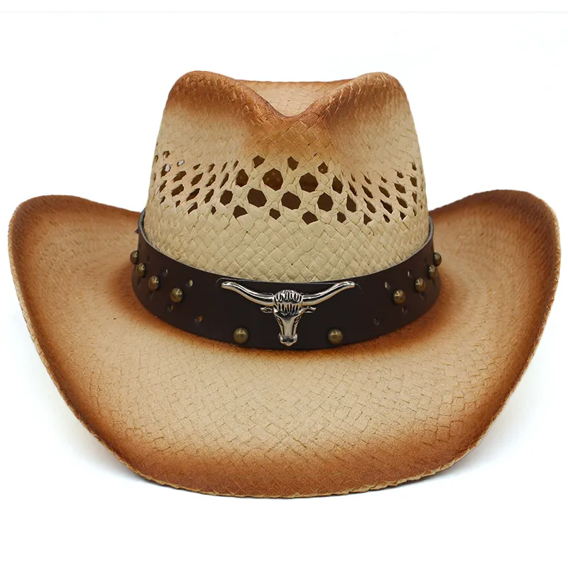 [Brown Hat] CLASSIC SUMMER BELL HAT / 税込み Summer Straw cowgirl hat with Wide Brim for Men and Women