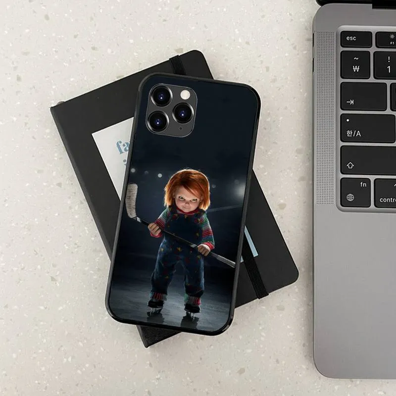 Haunting Horror: Custom Chucky Silicone Phone Case for iPhone Models