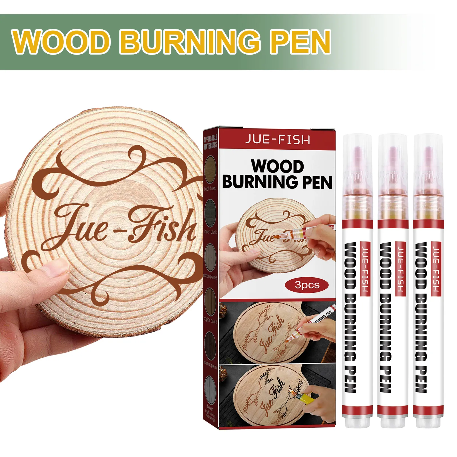 Wood Burning Tools: DIY Pyrography Pens, Chemical Marker Set For