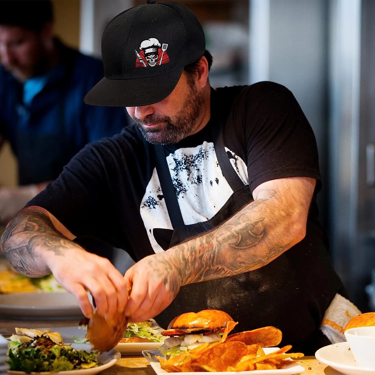 Chef Hats 6-Pack Chef Headbands Breathable Kitchen Bandanas