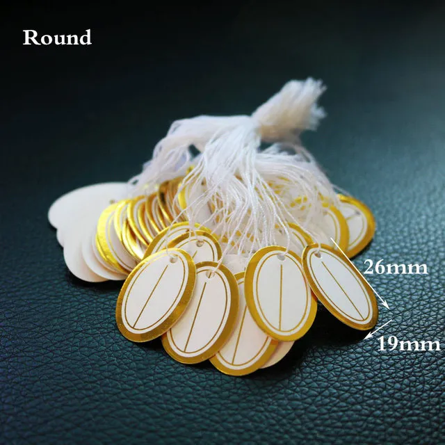 500-Pack Sall Hang Strung Price Tags With String – Durable Pricing - View #2