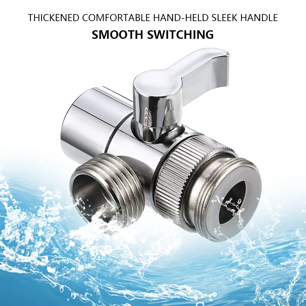 Water Valve Diverter For Sink Faucet – Leak-Resistant Hose Splitter Adapter For Kitchen, Bath & Laundry