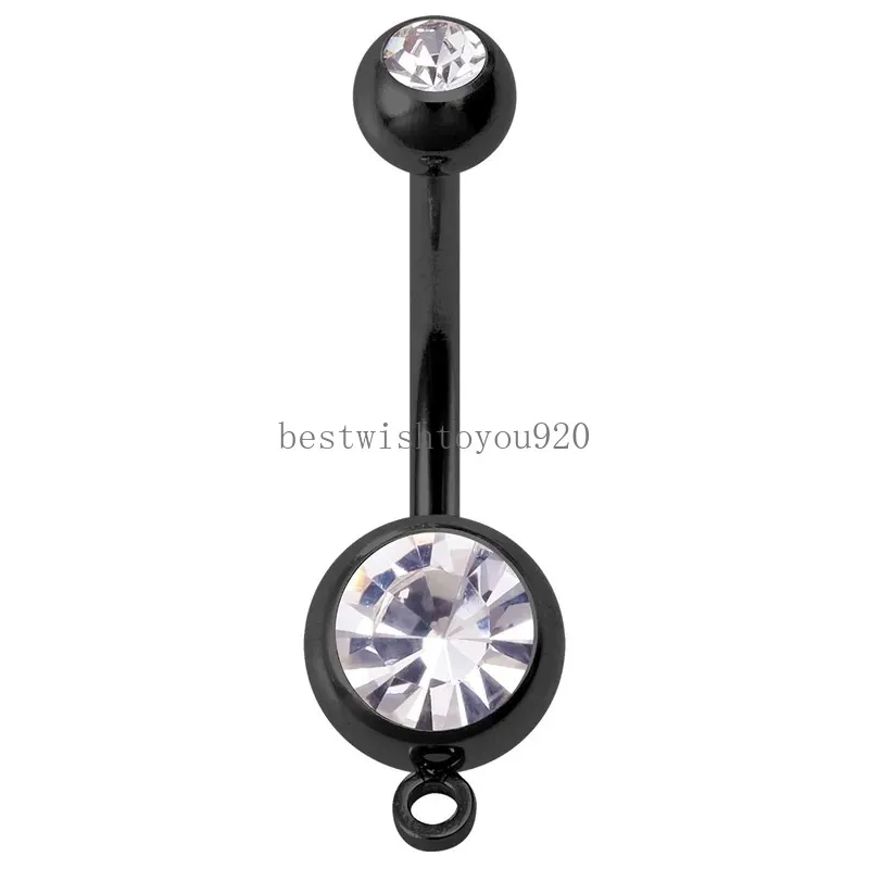 DIY Belly Button Rings Stainless Steel Barbell Piercing Body Jewelry Making Supplies