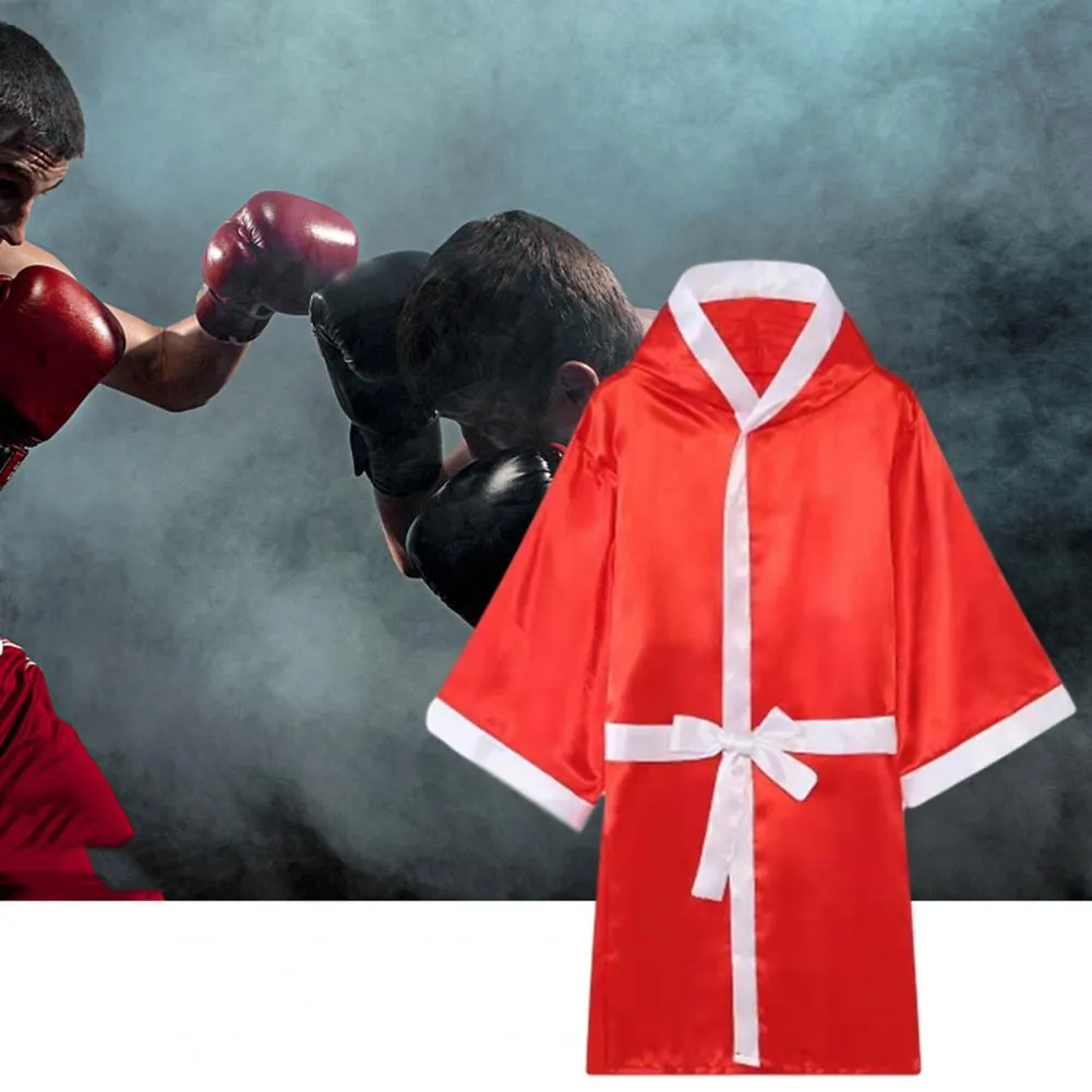 Anti-Wrinkle Boxing Robe: Comfortable Kickboxing Gown for Stage ...