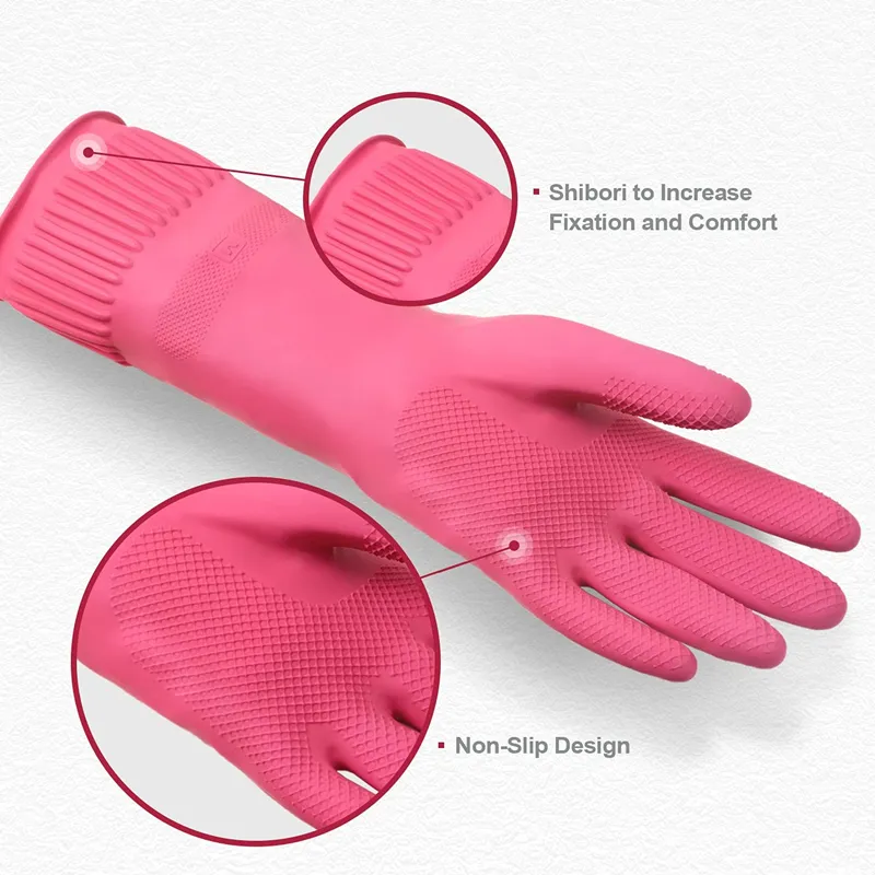 Save Big on Bulk Reusable Dishwashing Gloves Dishwashing Gloves: Rubber  Household Gloves, Latex Free, Waterproof, Non Slip For Kitchen, Bathroom 