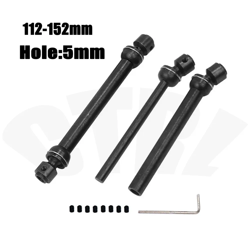GPM Axial SCX10 & Wraith Upgrade Pièces Steel Main Shaft - 1Pr Black