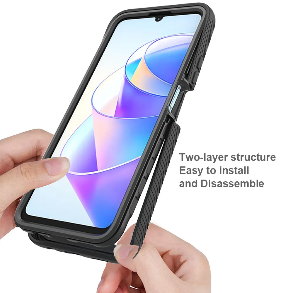 WeiCase Coque Pour Oppo A74 4G (Pas Pour A74 5G), Transparent Housse Avec Protection écran, 360