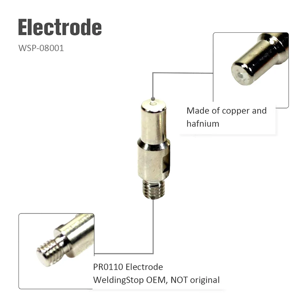 10 Pcs Plasma Cutting Torch Consumables For Miller XT40 - 5 Electrodes (249926) & 5 Nozzles (249928), 40A 8 thumbnail image