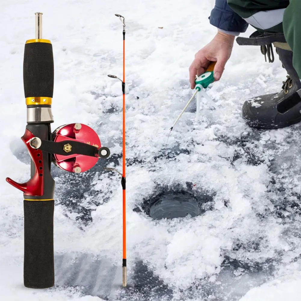 Ice Fishing Rod Stand 52cm Ice Fishing Rod Lightweight Fiber