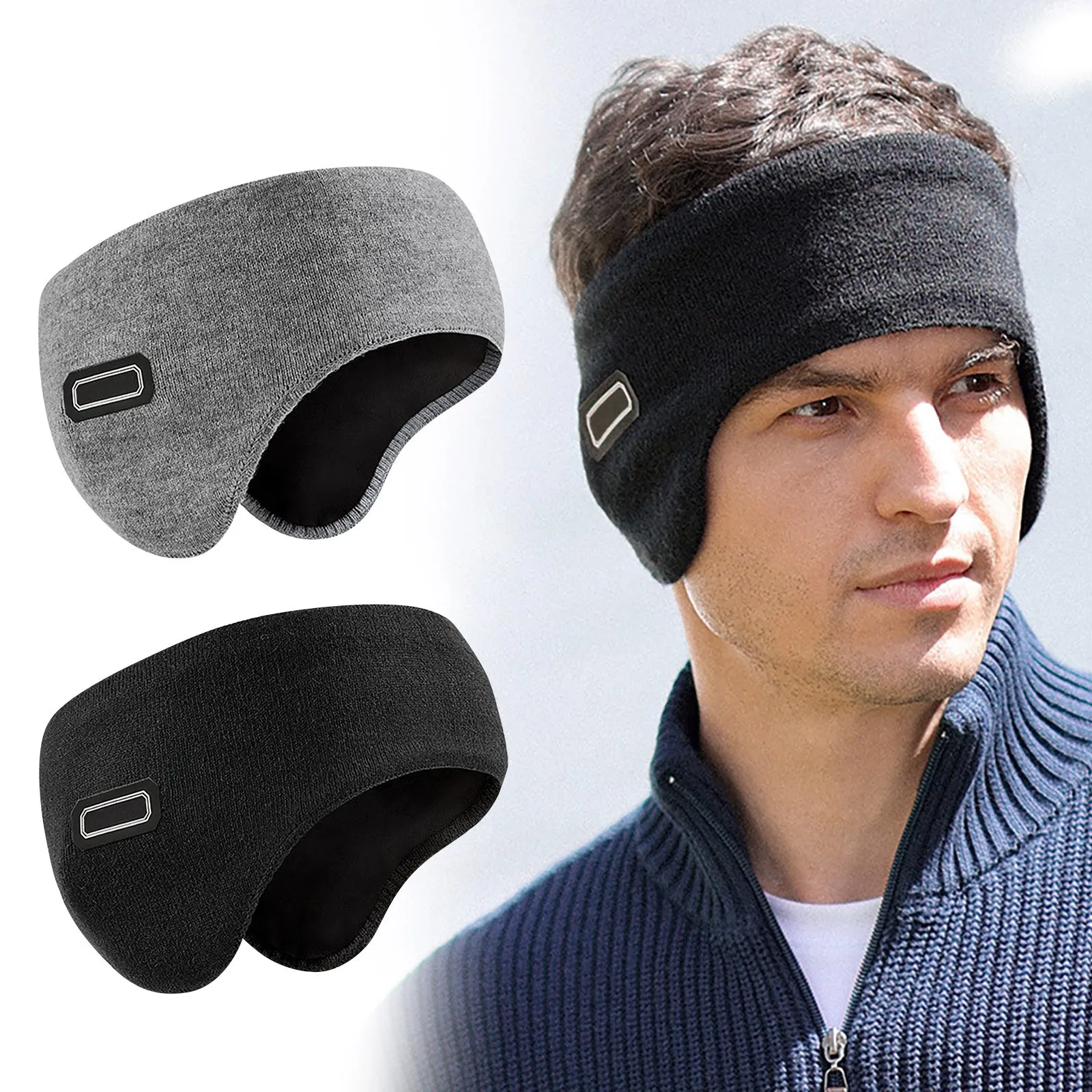 Cozy Fleece Ear Warmers Headband for Winter Sports and Outdoor ...