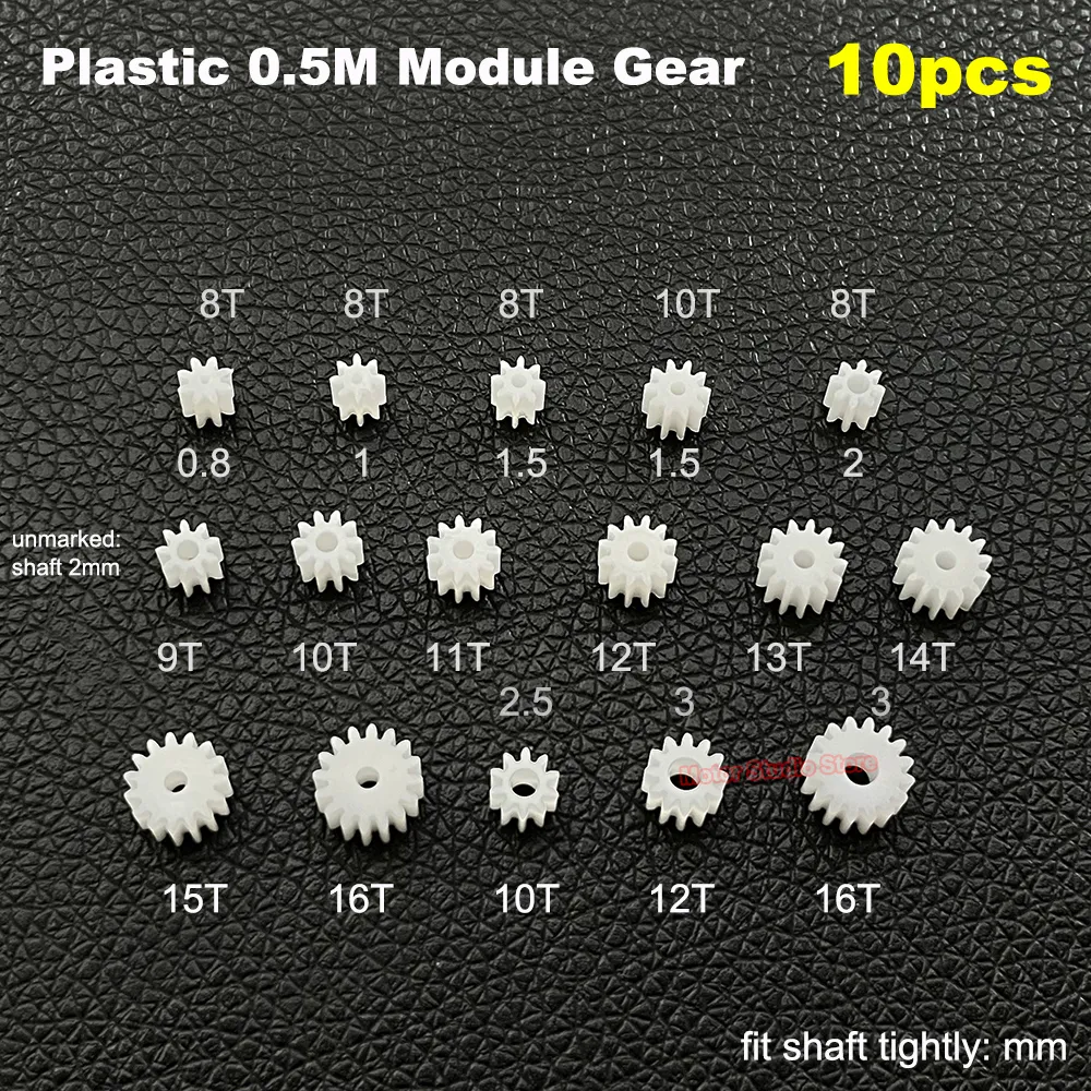 Module 8 Gear Rack 0.5M Plastic Module Gear Set 8T-16T Teeth with 0.8mm/1mm/1.5mm/2mm/3mm ...