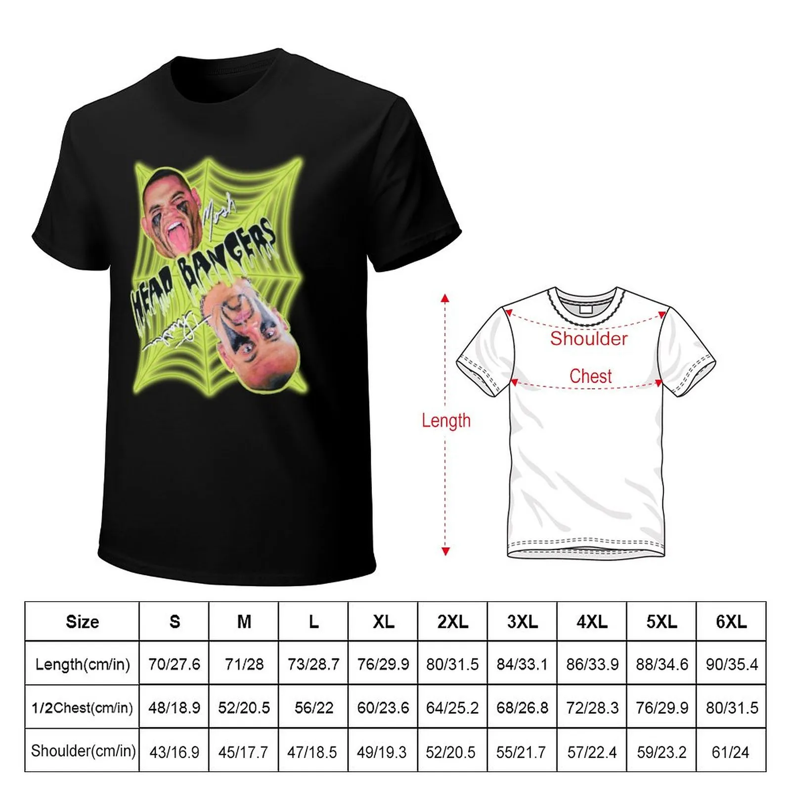 Headbangers Wrestling Retro T-Shirt for Men - 90s Style