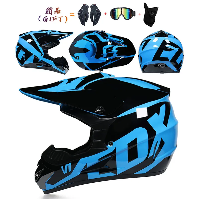 DHgate Kids Motocross Helmet Set Complete Off road Protection Gear with Goggles and Gloves Automobiles Motorcycles