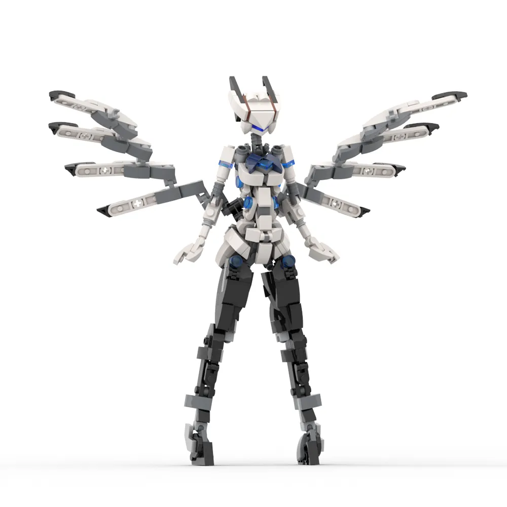 Animated Toys: Buildable Mecha Angel Girl Robot Figure