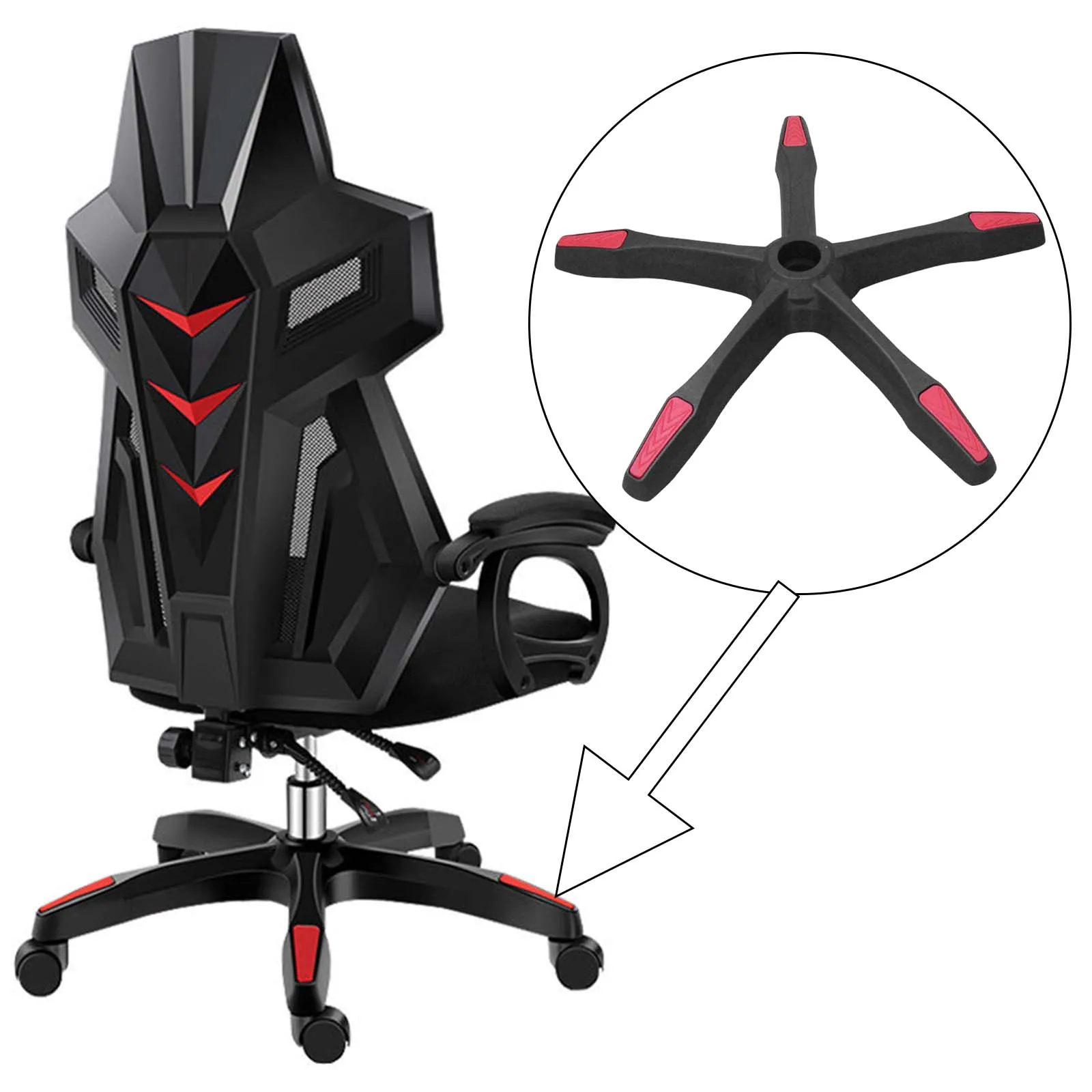 Heavy Duty Office Chair Base Ergonomic Swivel Gaming Chair for Conference Rooms Offices