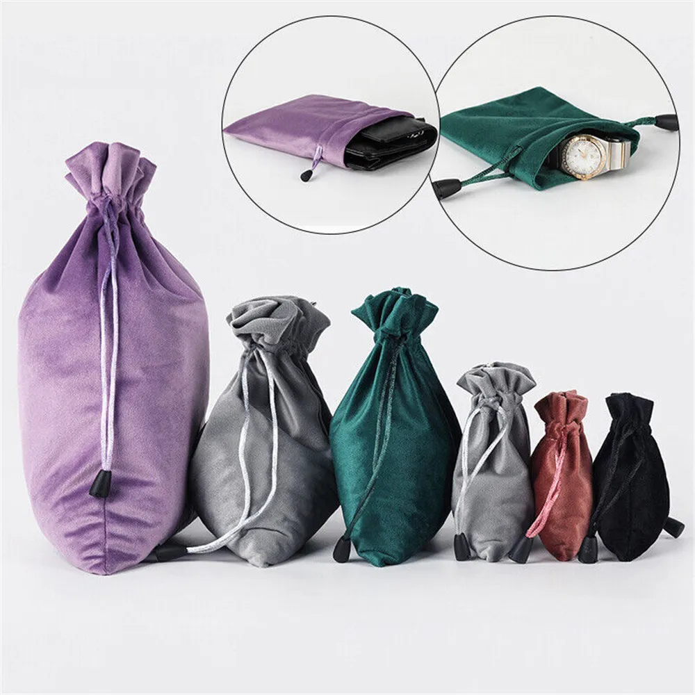 Large velvet bags with drawstrings hotsell