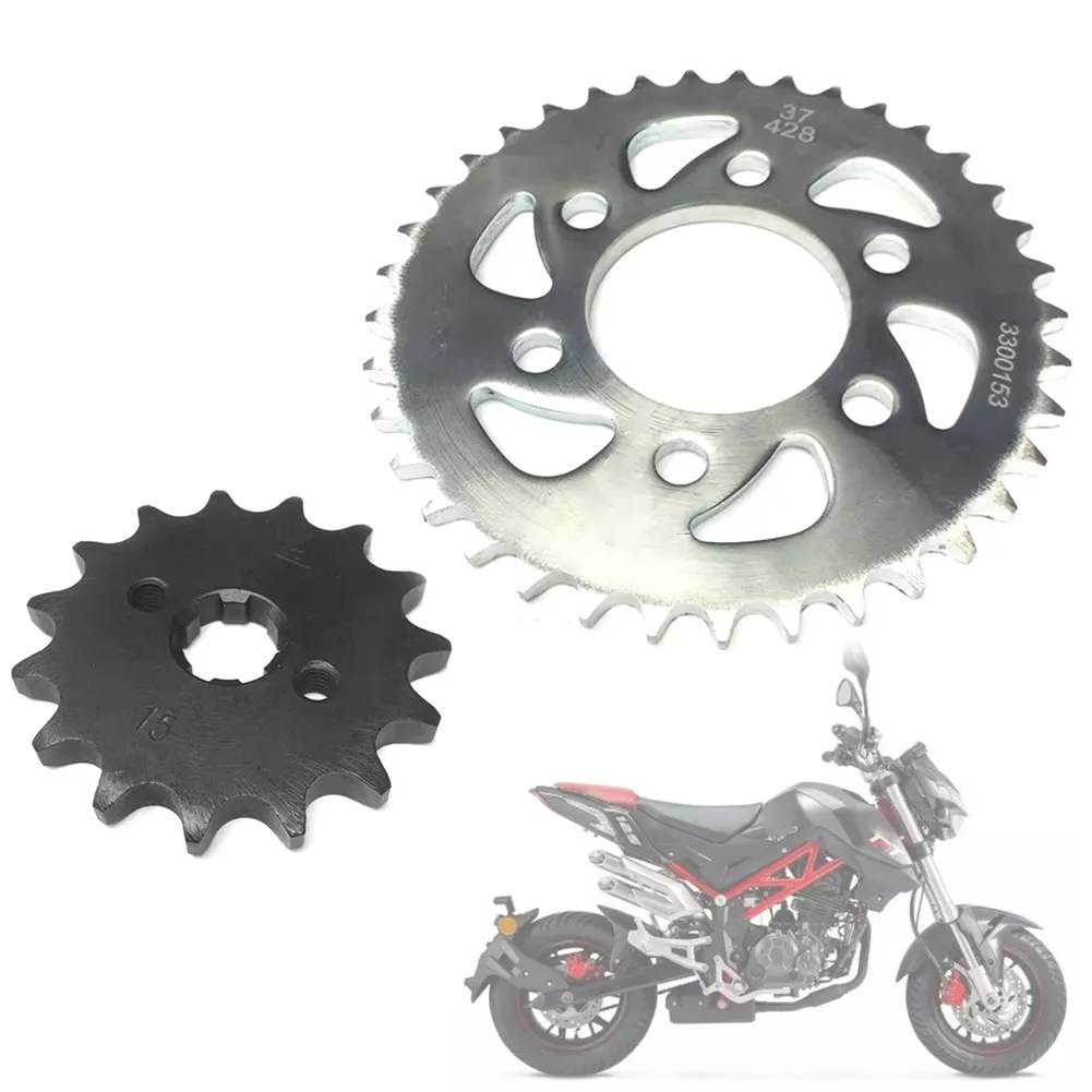 品質が DHgate.com:Front for 37T 15T Set Kit Sprocket Chain Rear + Engine