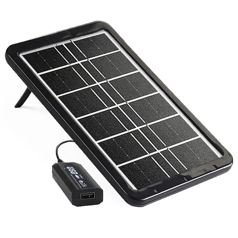 thumbnail interactive-video image 1 of 2-Pack Mini USB Solar Panels - 5V 6W Monocrystalline Chargers For Outdoor & DIY Projects 1 of 3