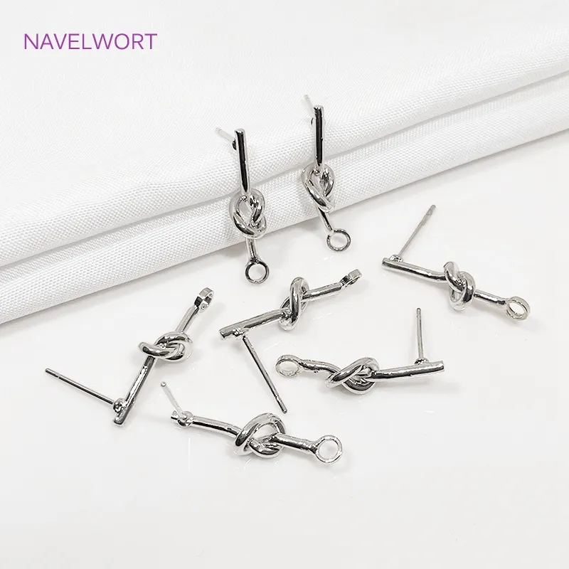 Hollow Round Earring Posts - Gold Or Silver Stainless Steel DIY Jewelry Findings For Earrings