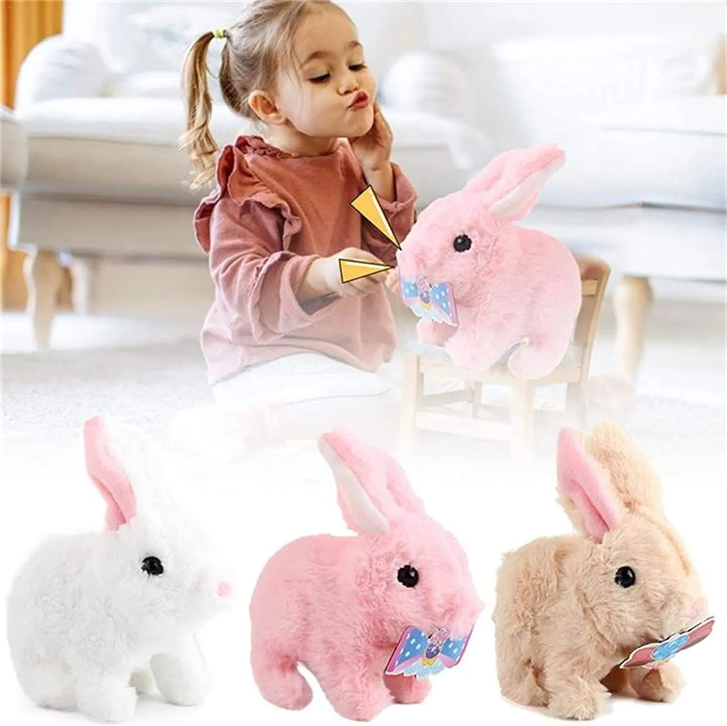 Interactive Walking Bunny Toy Walks Talks And Enhances Learning Easter Plush Stuffed Rabbit Toy From Homepro4 7.75 DHgate.Com