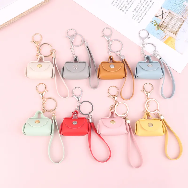 Cute Leather Mini Coin Purse Keyring With Keychain Mini Portable Housekeeper Coin Wallet For Womens Storage From Ddmylovely 8.05 DHgate.Com