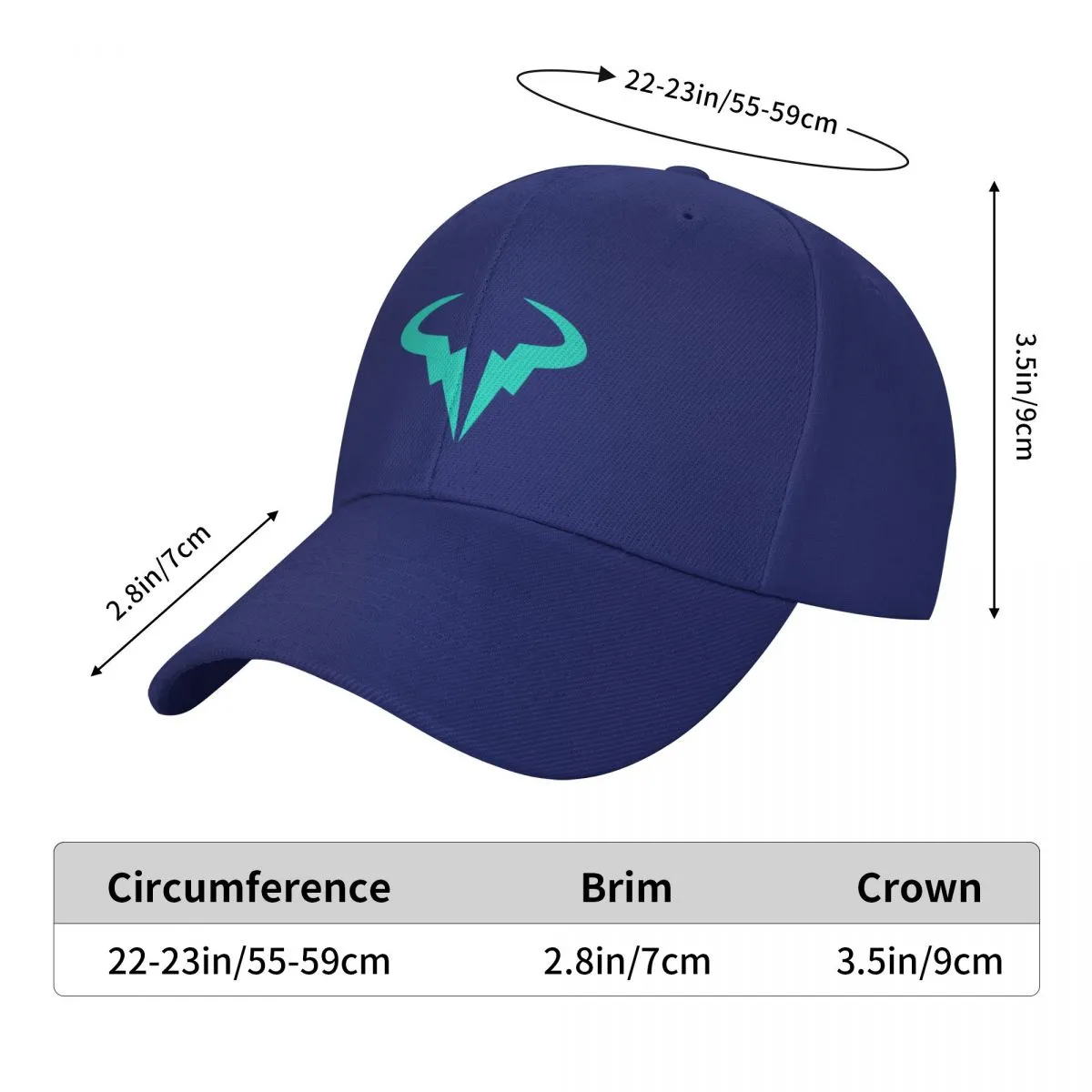Rafa 21 . Rafael Nadal 21 . Rafa Logo Baseball Cap Christmas Hats
