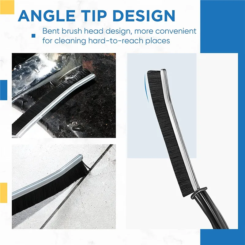 Cleaning Brush - Hard Bristle Crevice Cleaning Brush, Multifunctional Gap Scrub