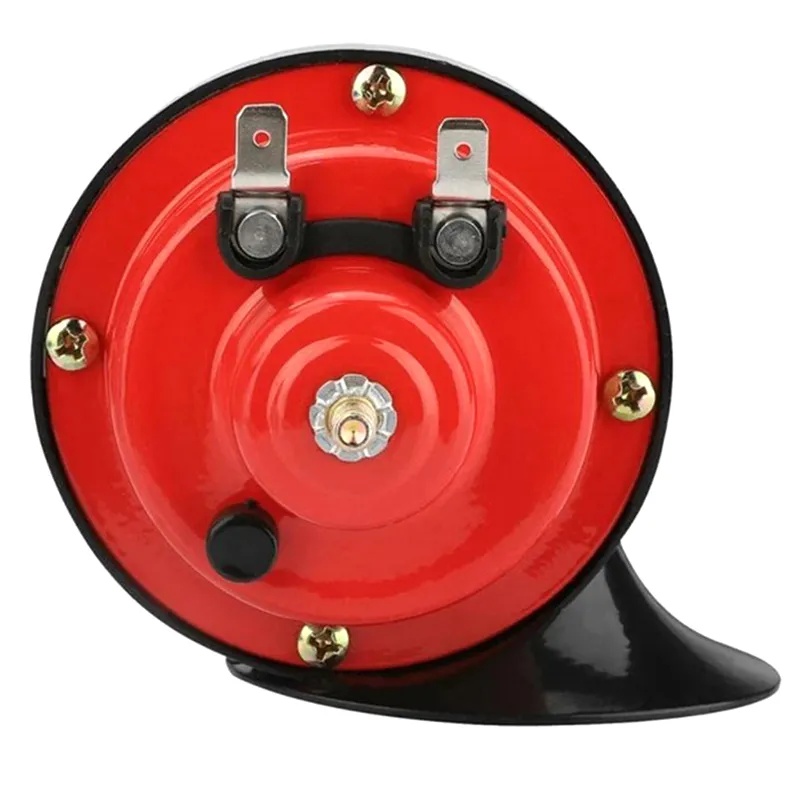 Dual-Tone Snail Air Horn - Super Loud Train Horn For Car, Waterproof, Black (BFVV)