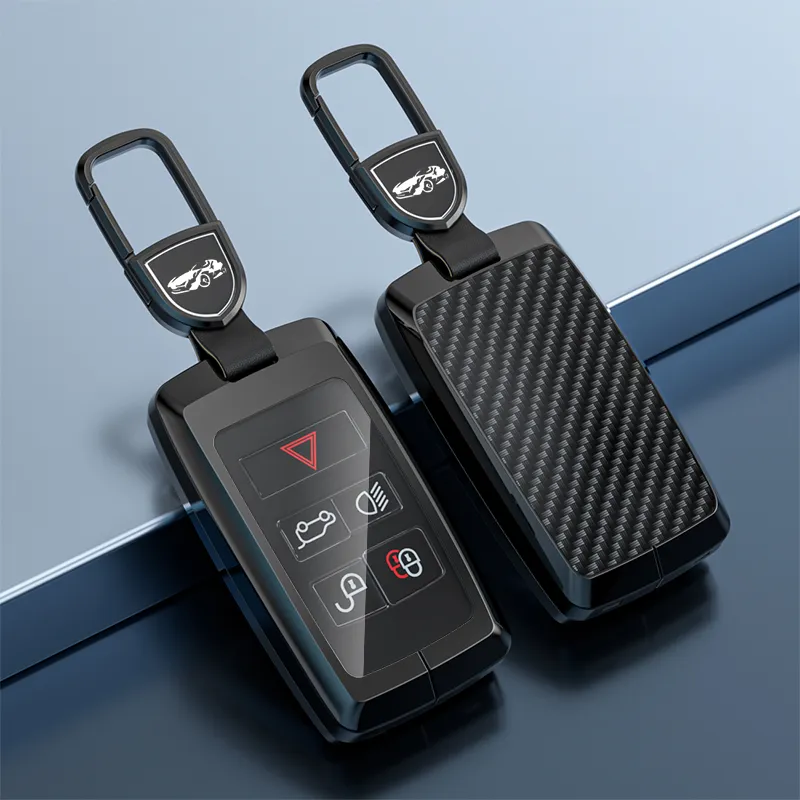 2 Pack TPU Car Key Case Cover Shell Holder Keychain for Land Rover ...