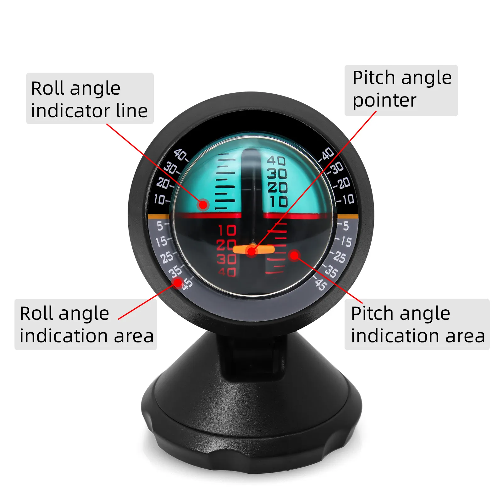 Auto Compass Inclinometer: Off Road Vehicle Slope Meter With Adjustable ...